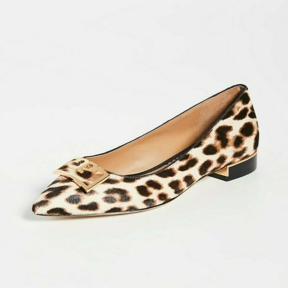 TORY BURCH  GIGI LEOPARD POINTED BALLET FLATS - Picture 7 of 16